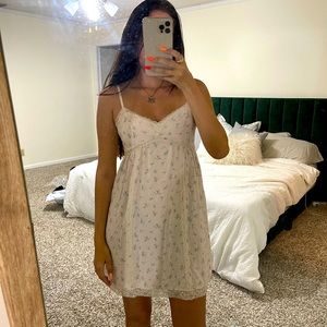 Pink, Floral Babydoll Dress 🌸